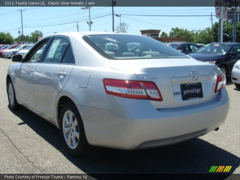 Classic Silver Metallic / Ash 2011 Toyota Camry LE