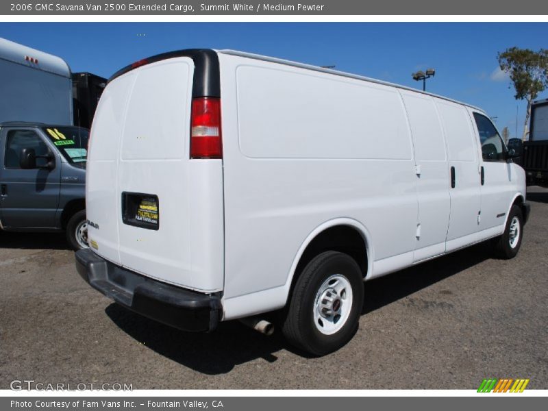 Summit White / Medium Pewter 2006 GMC Savana Van 2500 Extended Cargo