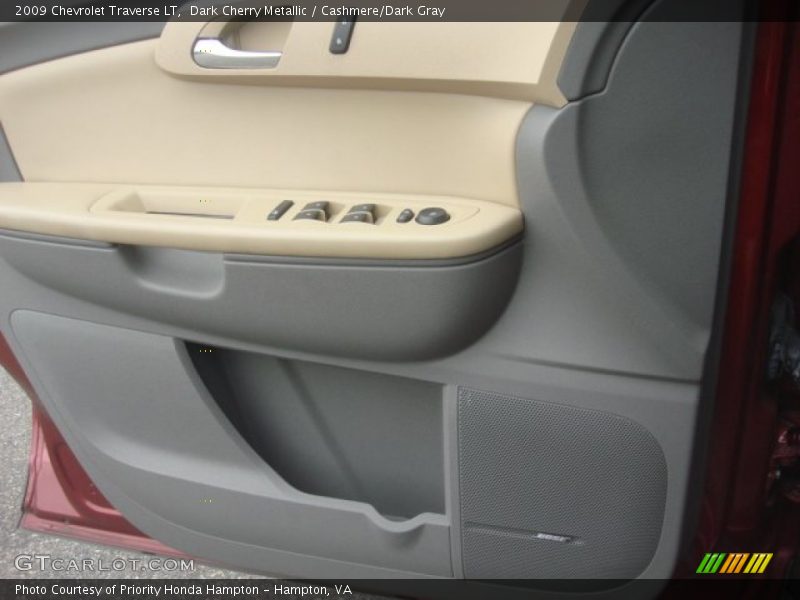 Dark Cherry Metallic / Cashmere/Dark Gray 2009 Chevrolet Traverse LT