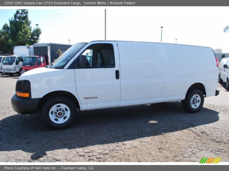 Summit White / Medium Pewter 2006 GMC Savana Van 2500 Extended Cargo