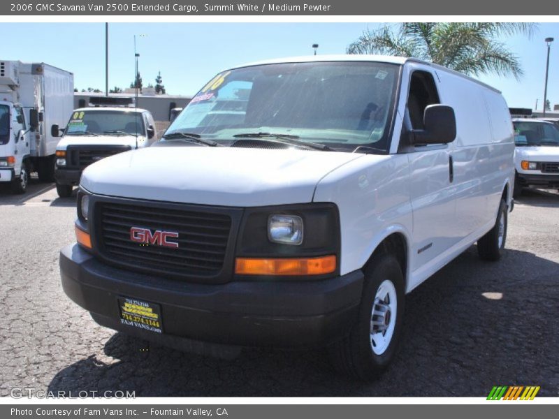 Summit White / Medium Pewter 2006 GMC Savana Van 2500 Extended Cargo