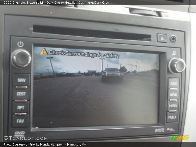 Dark Cherry Metallic / Cashmere/Dark Gray 2009 Chevrolet Traverse LT