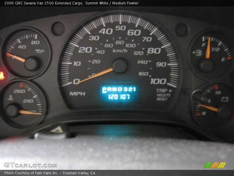 Summit White / Medium Pewter 2006 GMC Savana Van 2500 Extended Cargo