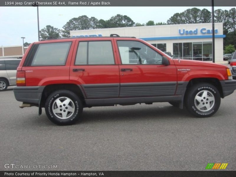 Flame Red / Agate Black 1994 Jeep Grand Cherokee SE 4x4