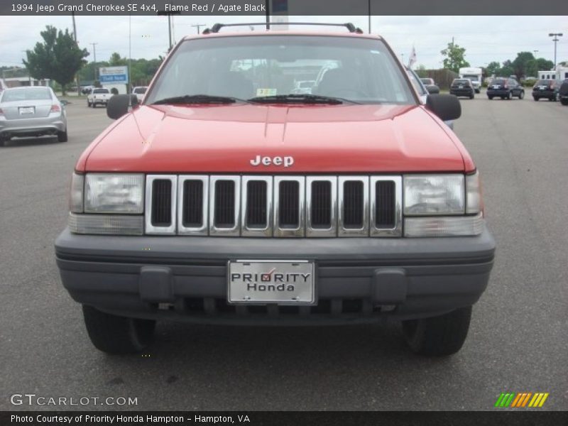 Flame Red / Agate Black 1994 Jeep Grand Cherokee SE 4x4