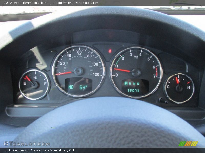 Bright White / Dark Slate Gray 2012 Jeep Liberty Latitude 4x4