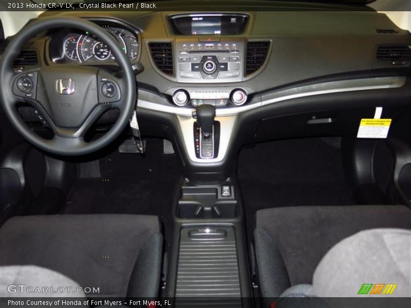 Crystal Black Pearl / Black 2013 Honda CR-V LX