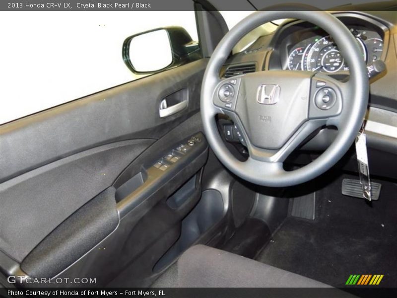 Crystal Black Pearl / Black 2013 Honda CR-V LX