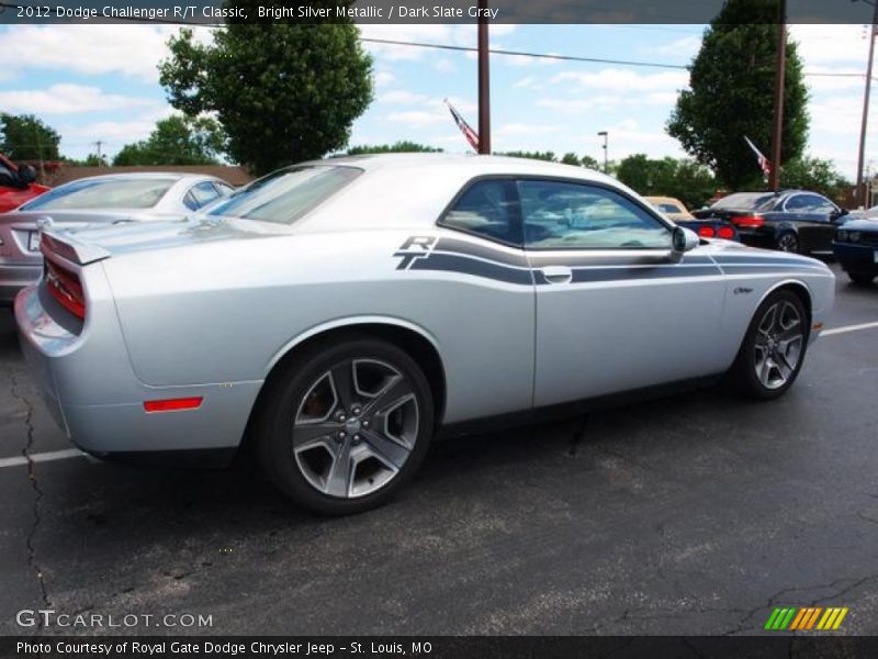 Bright Silver Metallic / Dark Slate Gray 2012 Dodge Challenger R/T Classic