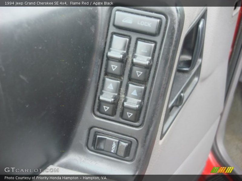 Flame Red / Agate Black 1994 Jeep Grand Cherokee SE 4x4