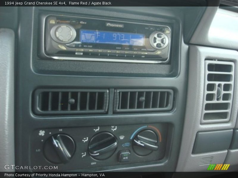 Flame Red / Agate Black 1994 Jeep Grand Cherokee SE 4x4
