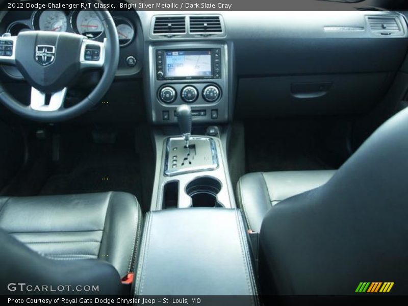 Bright Silver Metallic / Dark Slate Gray 2012 Dodge Challenger R/T Classic