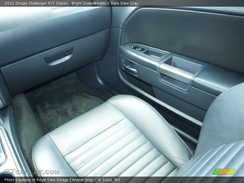 Bright Silver Metallic / Dark Slate Gray 2012 Dodge Challenger R/T Classic