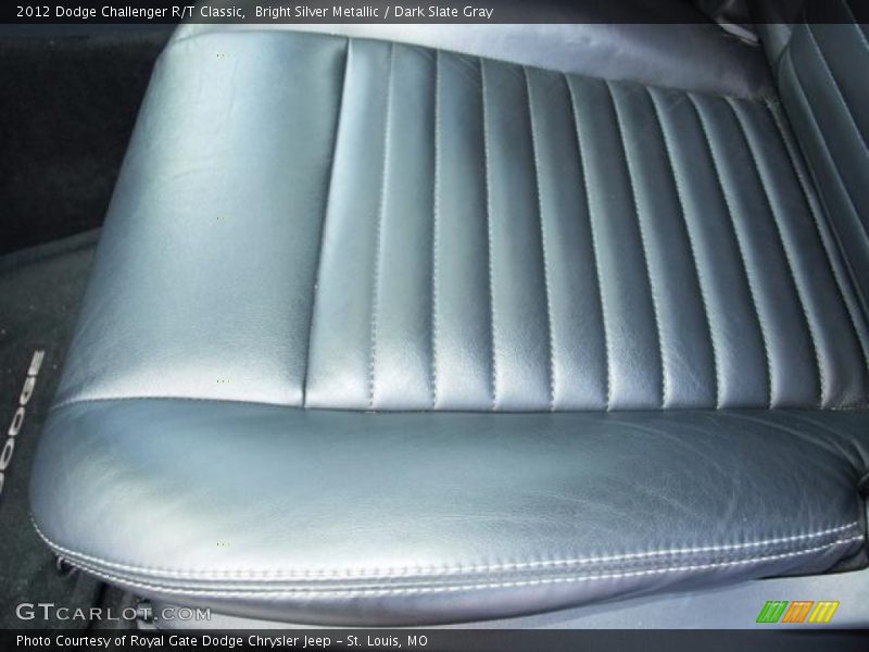 Bright Silver Metallic / Dark Slate Gray 2012 Dodge Challenger R/T Classic