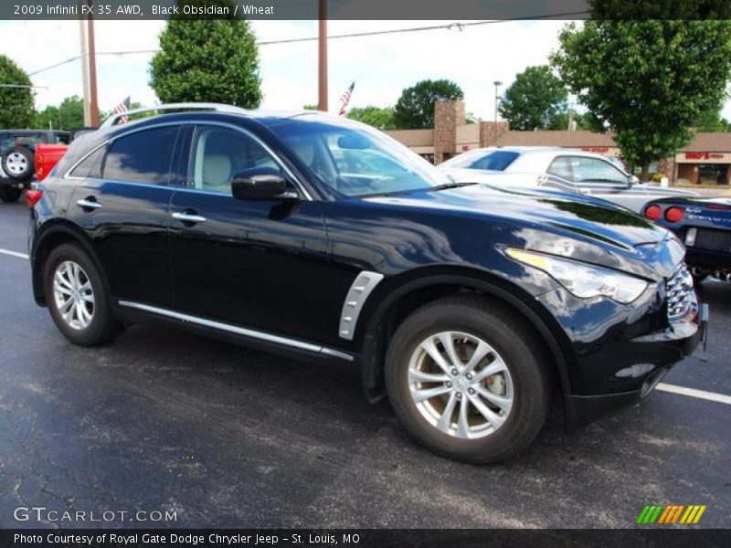 Black Obsidian / Wheat 2009 Infiniti FX 35 AWD