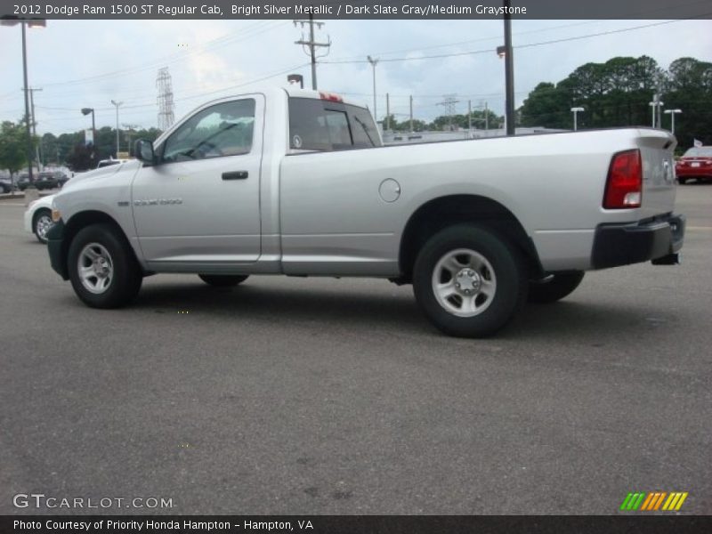 Bright Silver Metallic / Dark Slate Gray/Medium Graystone 2012 Dodge Ram 1500 ST Regular Cab