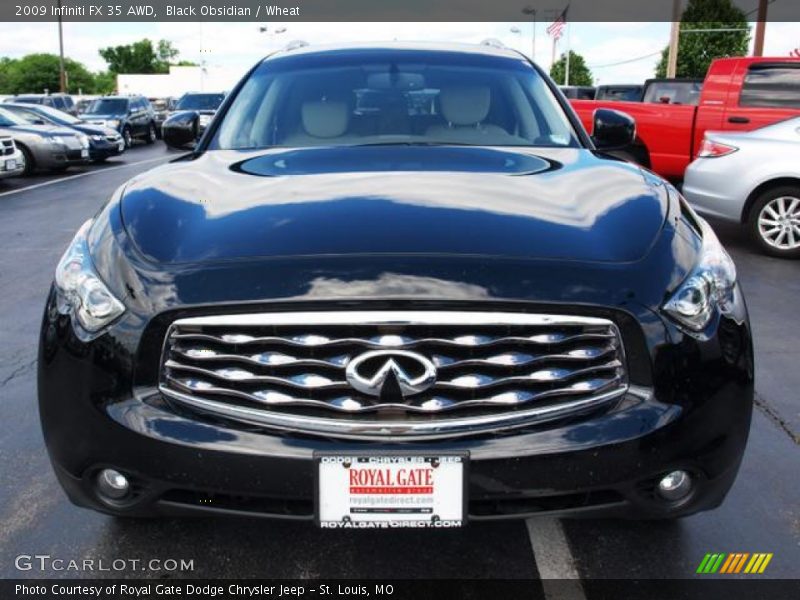 Black Obsidian / Wheat 2009 Infiniti FX 35 AWD