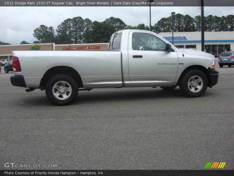 Bright Silver Metallic / Dark Slate Gray/Medium Graystone 2012 Dodge Ram 1500 ST Regular Cab