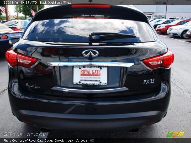 Black Obsidian / Wheat 2009 Infiniti FX 35 AWD