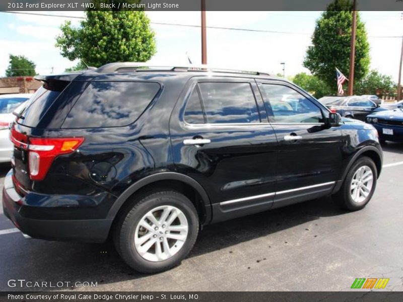 Black / Medium Light Stone 2012 Ford Explorer XLT 4WD