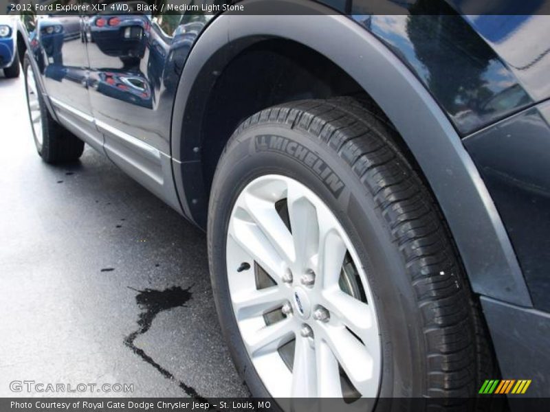 Black / Medium Light Stone 2012 Ford Explorer XLT 4WD