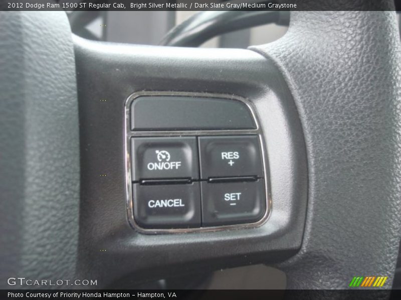 Bright Silver Metallic / Dark Slate Gray/Medium Graystone 2012 Dodge Ram 1500 ST Regular Cab