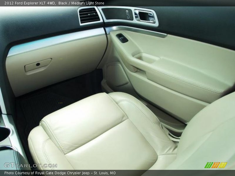 Black / Medium Light Stone 2012 Ford Explorer XLT 4WD