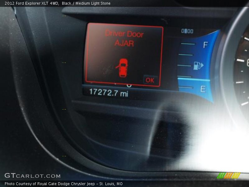Black / Medium Light Stone 2012 Ford Explorer XLT 4WD