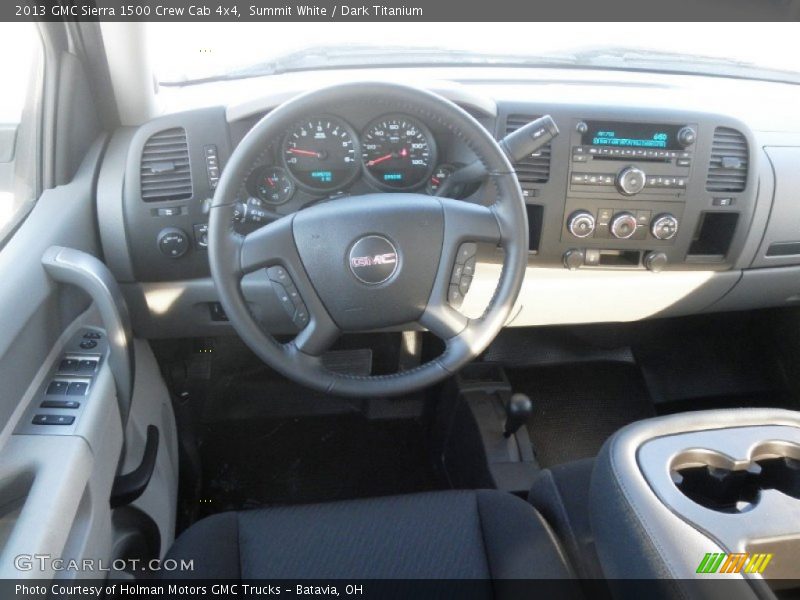 Summit White / Dark Titanium 2013 GMC Sierra 1500 Crew Cab 4x4