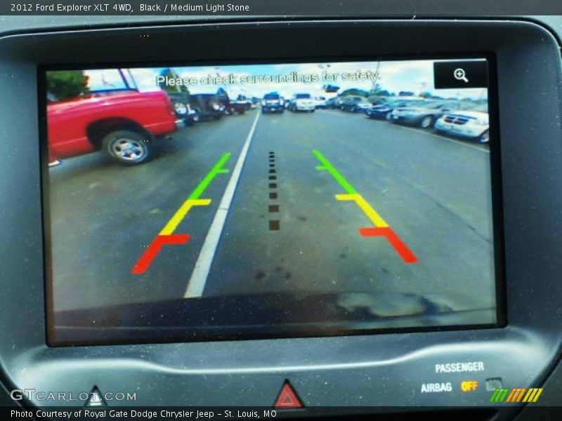 Black / Medium Light Stone 2012 Ford Explorer XLT 4WD