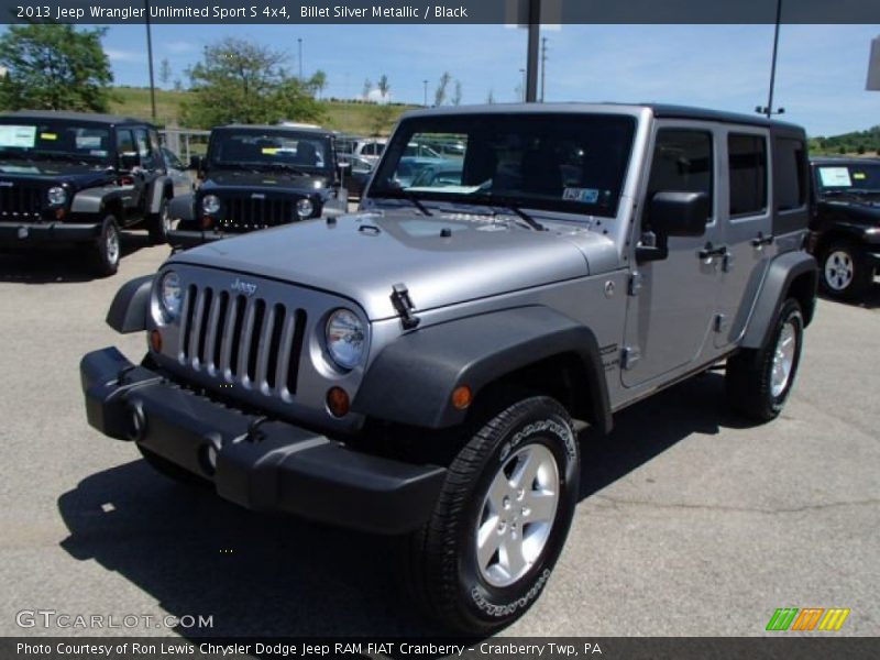 Billet Silver Metallic / Black 2013 Jeep Wrangler Unlimited Sport S 4x4