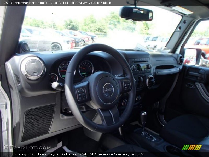 Billet Silver Metallic / Black 2013 Jeep Wrangler Unlimited Sport S 4x4