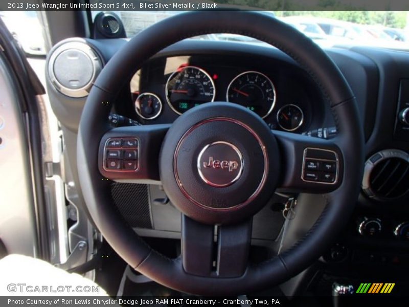 Billet Silver Metallic / Black 2013 Jeep Wrangler Unlimited Sport S 4x4