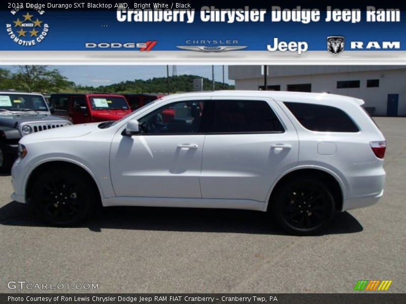 Bright White / Black 2013 Dodge Durango SXT Blacktop AWD