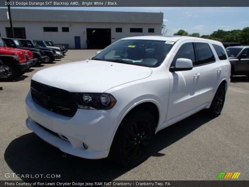 Bright White / Black 2013 Dodge Durango SXT Blacktop AWD