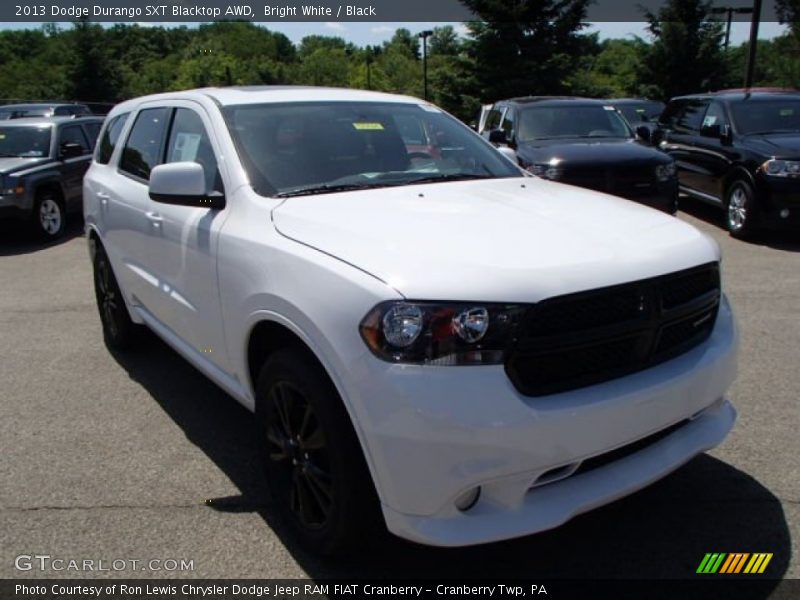 Bright White / Black 2013 Dodge Durango SXT Blacktop AWD