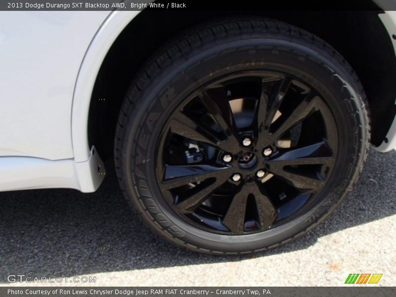 Bright White / Black 2013 Dodge Durango SXT Blacktop AWD