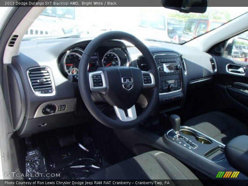 Bright White / Black 2013 Dodge Durango SXT Blacktop AWD