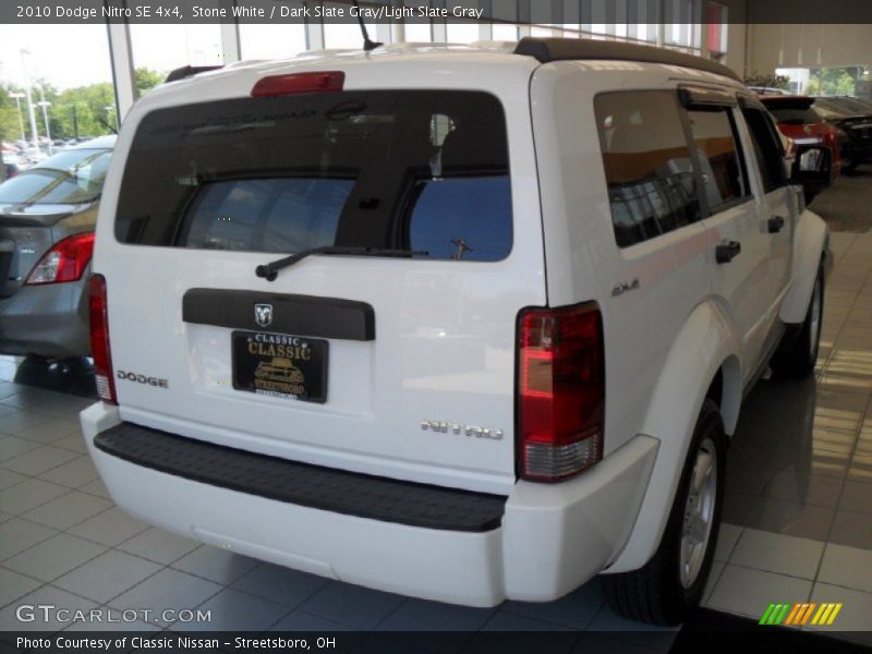 Stone White / Dark Slate Gray/Light Slate Gray 2010 Dodge Nitro SE 4x4
