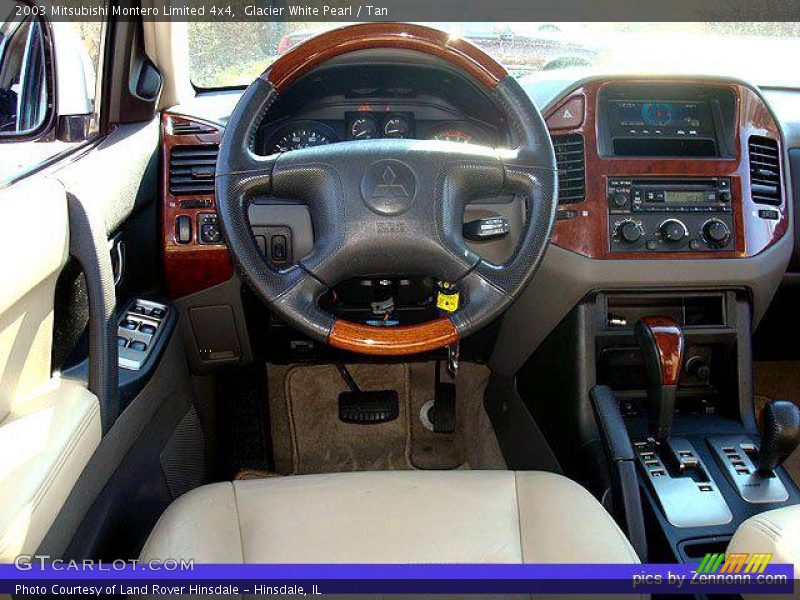 Glacier White Pearl / Tan 2003 Mitsubishi Montero Limited 4x4
