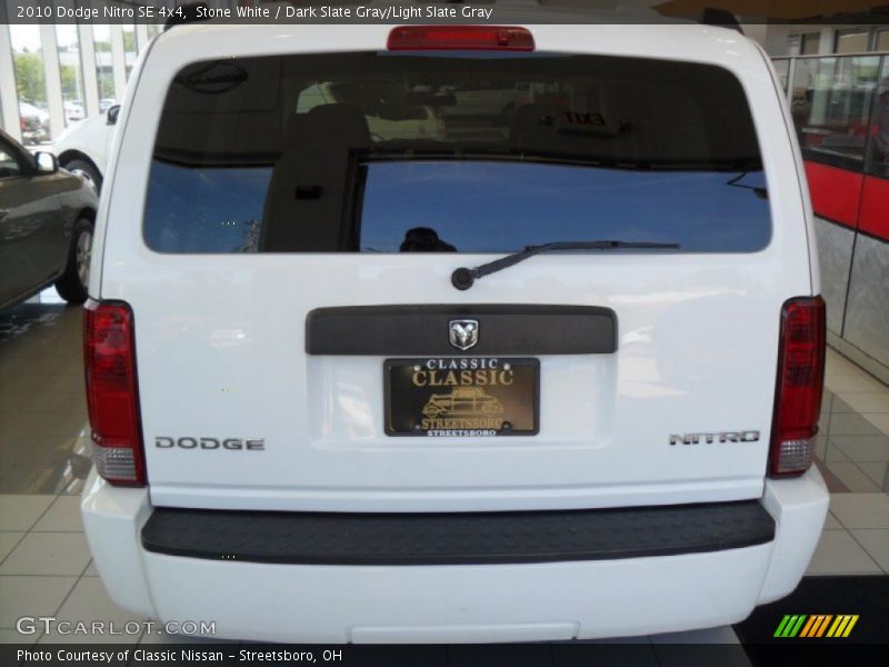 Stone White / Dark Slate Gray/Light Slate Gray 2010 Dodge Nitro SE 4x4