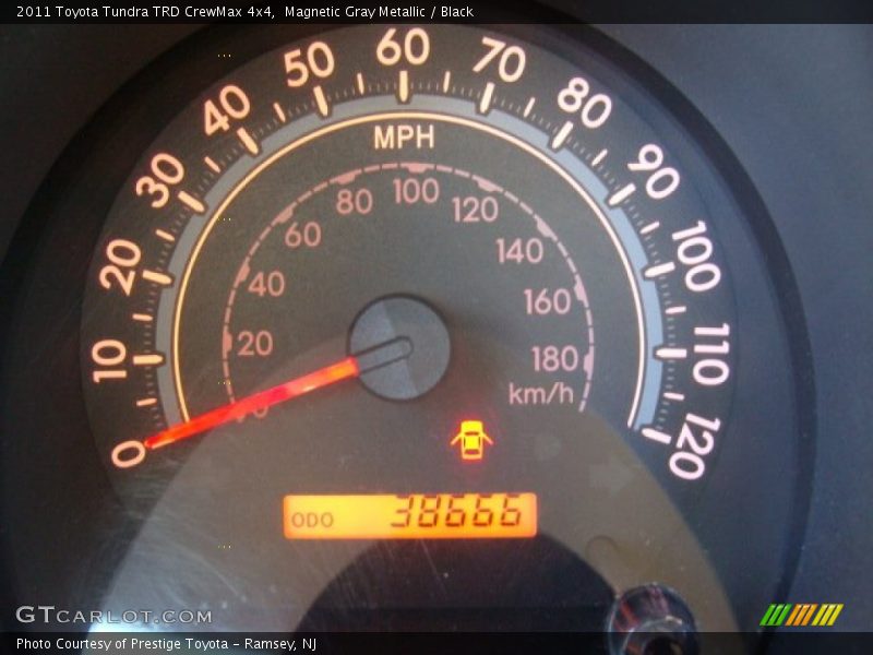 Magnetic Gray Metallic / Black 2011 Toyota Tundra TRD CrewMax 4x4