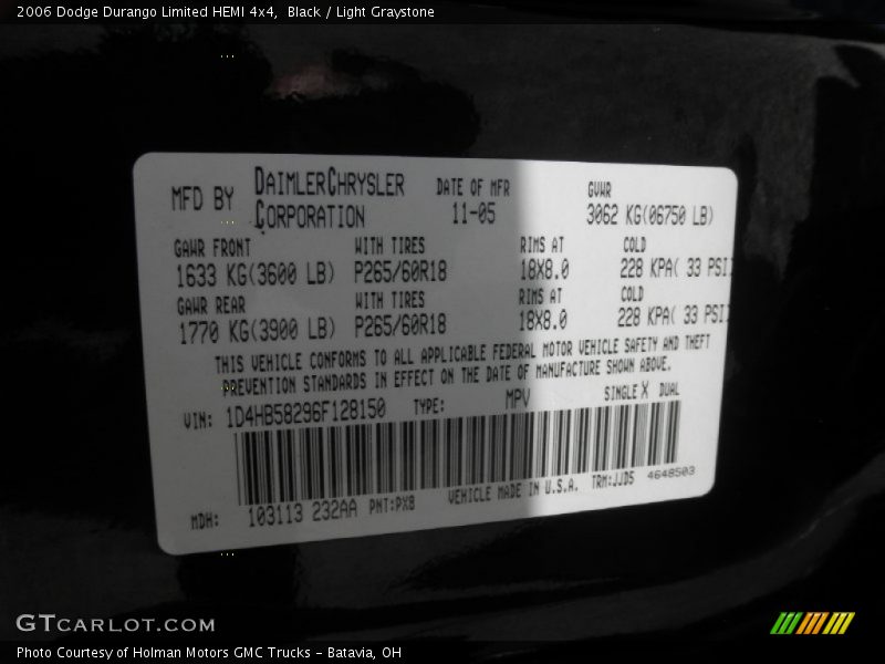 PX8 - 2006 Dodge Durango Limited HEMI 4x4