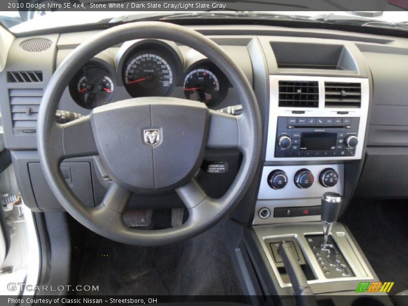 Stone White / Dark Slate Gray/Light Slate Gray 2010 Dodge Nitro SE 4x4
