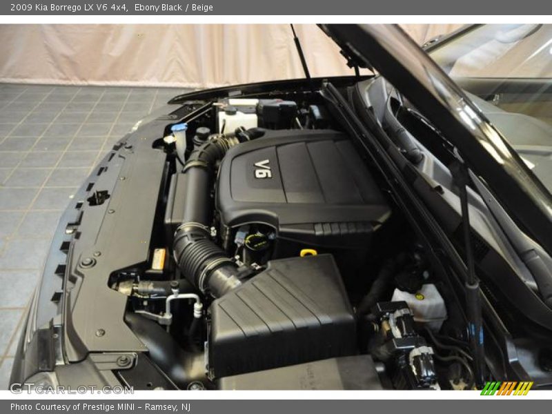 Ebony Black / Beige 2009 Kia Borrego LX V6 4x4