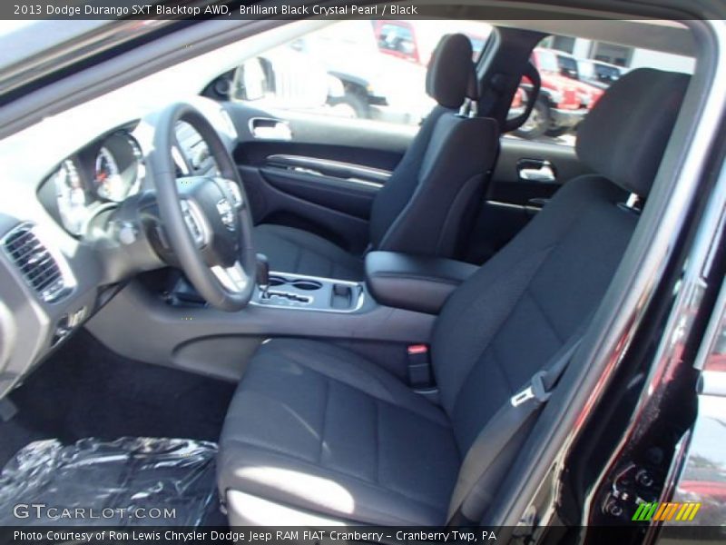 Brilliant Black Crystal Pearl / Black 2013 Dodge Durango SXT Blacktop AWD
