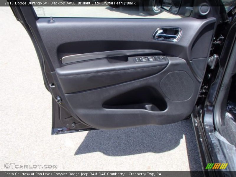 Brilliant Black Crystal Pearl / Black 2013 Dodge Durango SXT Blacktop AWD