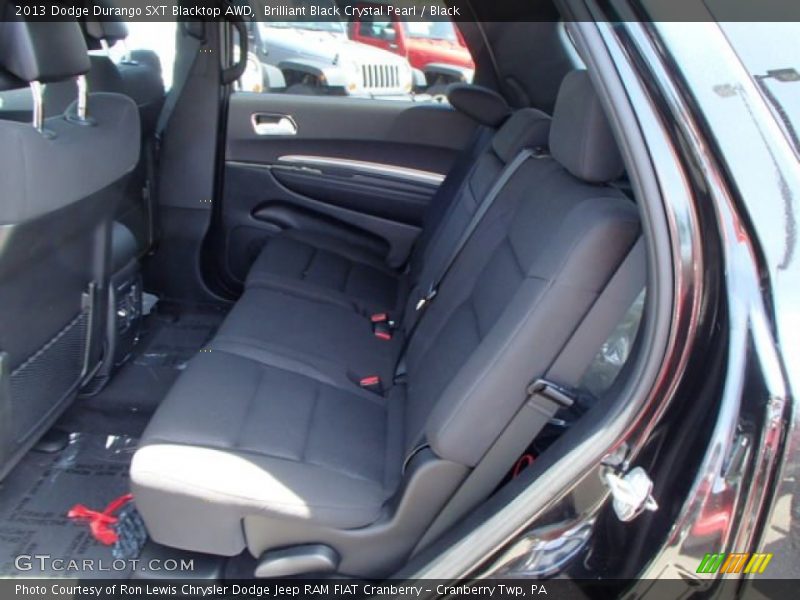 Brilliant Black Crystal Pearl / Black 2013 Dodge Durango SXT Blacktop AWD