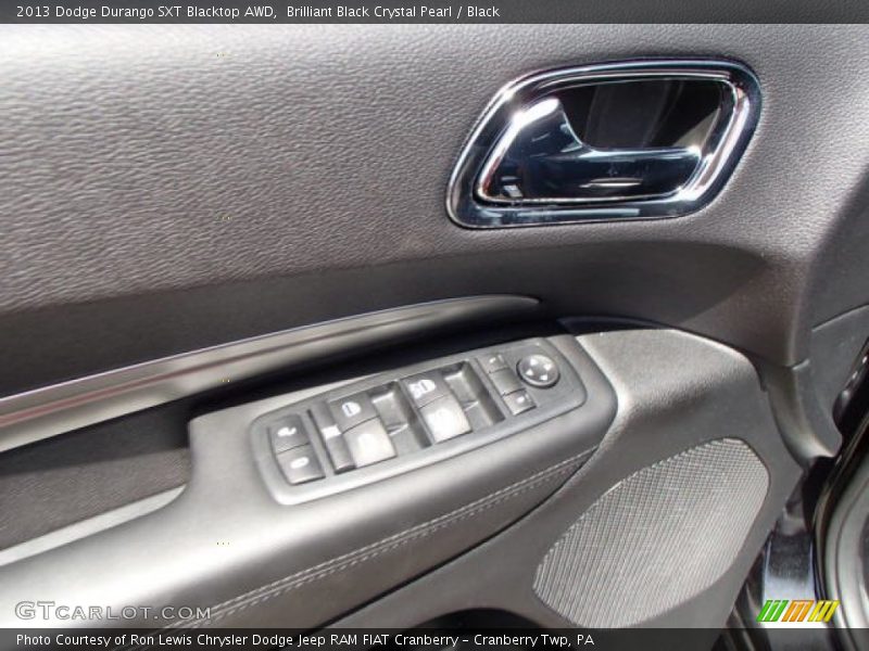 Brilliant Black Crystal Pearl / Black 2013 Dodge Durango SXT Blacktop AWD