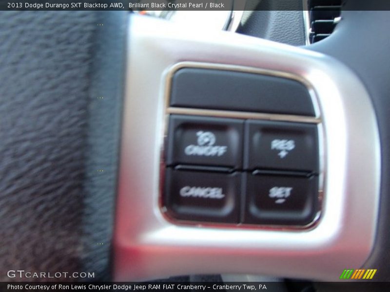 Brilliant Black Crystal Pearl / Black 2013 Dodge Durango SXT Blacktop AWD